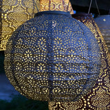 Outdoor LED Solar Lantern - Round 20cm