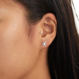 Mandala Flower Studs