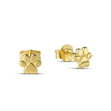 Paw Studs Gold