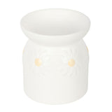 White Daisy Chain Ceramic Oil Burne