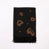 Noira Heartline Scarf - Black