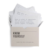 Know Yourself Prompt Cards