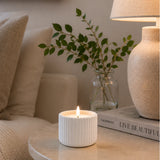 Cement Blend Candle - White