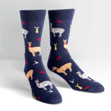 Llama Drama - Men's Crew Socks - Sock It To Me