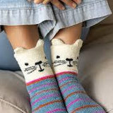 Cozy Socks - White Cat