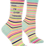 Women's Socks - Shhh I'm Over Thinking