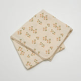 Organic Muslin Swaddle Daisy with Lace