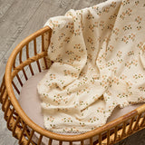 Organic Muslin Swaddle Daisy with Lace