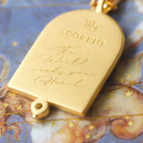 Scorpio Zodiac Necklace - Gold