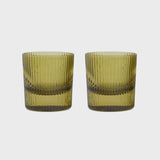 The Scout Lowball Glasses - Set of 2 / Olive