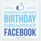 Facebook Birthday Card