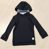 Unisex Hoodie - Navy with White Stripe