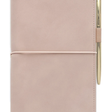 Vegan Suede Folio w/ Pen - Blush Pink