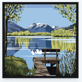 Glenorchy Lagoon - Black Box Frame