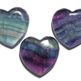 Rainbow Fluorite Heart 3cm