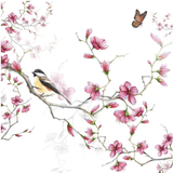Paper Napkins - Pack of 20 - Bird & Blossom White