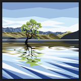 Wanaka Tree Summer - Black Box Frame