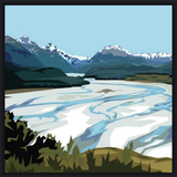 Dart River, Glenorchy - Black Box Frame