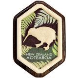 Wooden Magnet - Kiwi