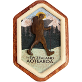 Wooden Magnet - Hiking