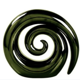 Ceramic Swirl Koru - Green 11cm