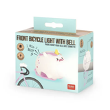 Rechargeable Front Bike Light with Bell - Unicorn