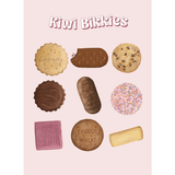 Kiwi Bikkies - A3 Poster