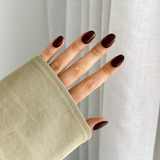 Pressing Nails - Brown Oval (gel)