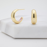 Mindi Hoop - Gold/Pink