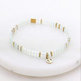 Tile Bracelet - Sea/Gold