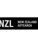 Woven Luggage Tag Keyring - New Zealand