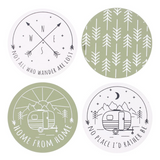 Camping Coaster - Set of 4