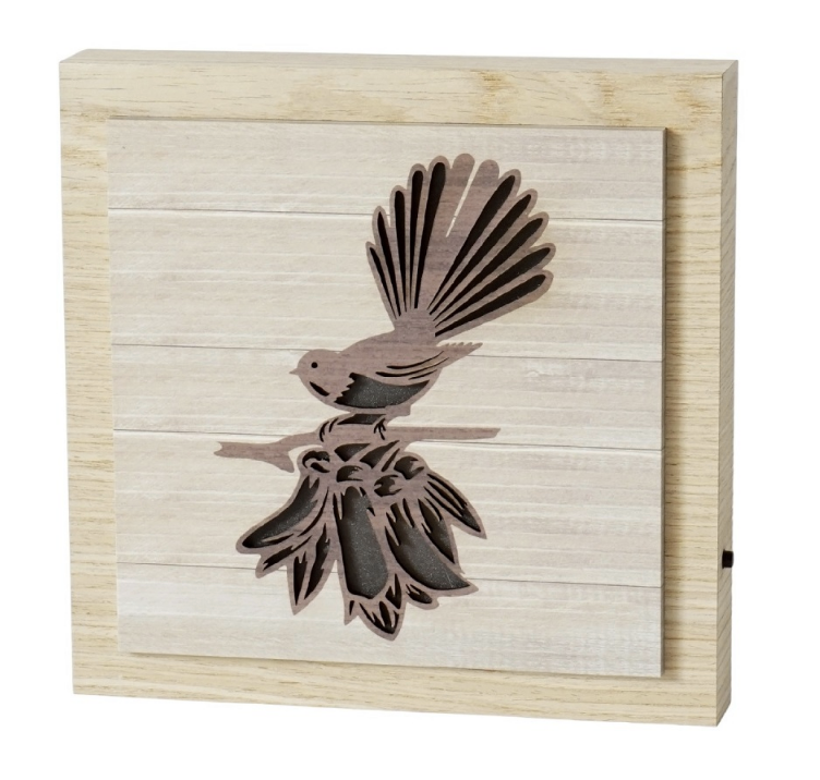 Fantail Colour Changing LED Plaque