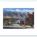 The Remarkables & Lake Wakatipu, Queenstown Pre-Matted Mini Print