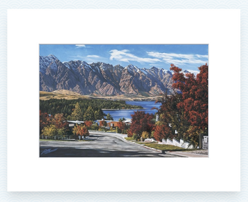 The Remarkables & Lake Wakatipu, Queenstown Pre-Matted Mini Print