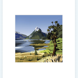 Mitre Peak Pre-Matted Mini Print