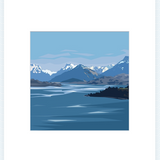 Lake Wakatipu Pre-Matted Mini print