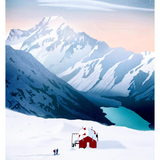 Mueller Hut Winter - A4 Print