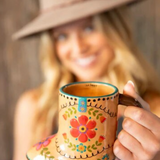 Folk Art Mug - Live Happy Boot