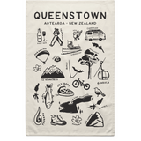 Queenstown Tea Towel - Cream