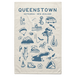 Queenstown Tea Towel - Cream