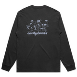 The Perch - Early Birds - LS Tee - Faded Black/Grey