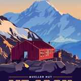 Mueller Hut Summer - A4 Print