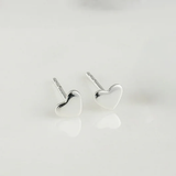 Heart Stud - Sterling Silver