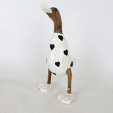 Heart Duck Black - 28cm High