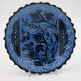 19cm Turkish Hand Painted Plate - Turquoise