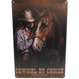 Art Tin - Cow Girl