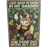 Art Tin - Garden & Cat