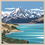Mt Cook, Lake Pukaki 2 - Euro Box Frame