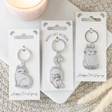 Happy Cat - Keyring